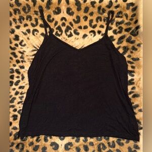 Old Navy Black Women's Flowy Cropped Spaghetti Strap